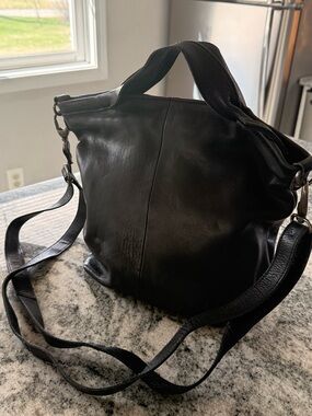 latico Black Bianca Leather Crossbody Tote